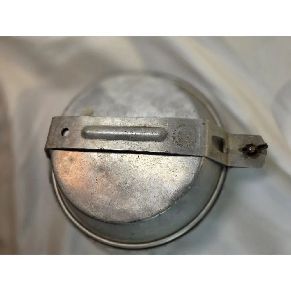 Vintage BSA Boy Scouts of America  Aluminum Mess Kit Frying Pan Bowl Camping